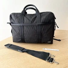 Porter Yoshida Hybrid 3Way Briefcase logo Nylon black business Bag Mens Used