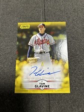 2025 Topps Stadium Club Tom Glavine Yellow Auto #SCBA-TGE