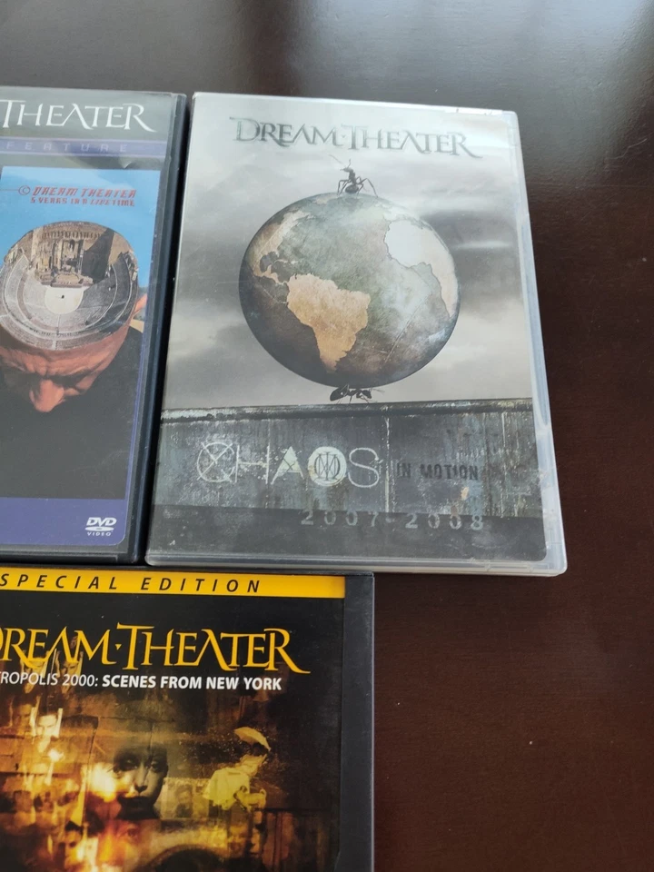 Dream Theater 3 DVD Set Lot Tokyo/5 Years In Live Time, NYC & Choas In Motion - Image 2 of 4