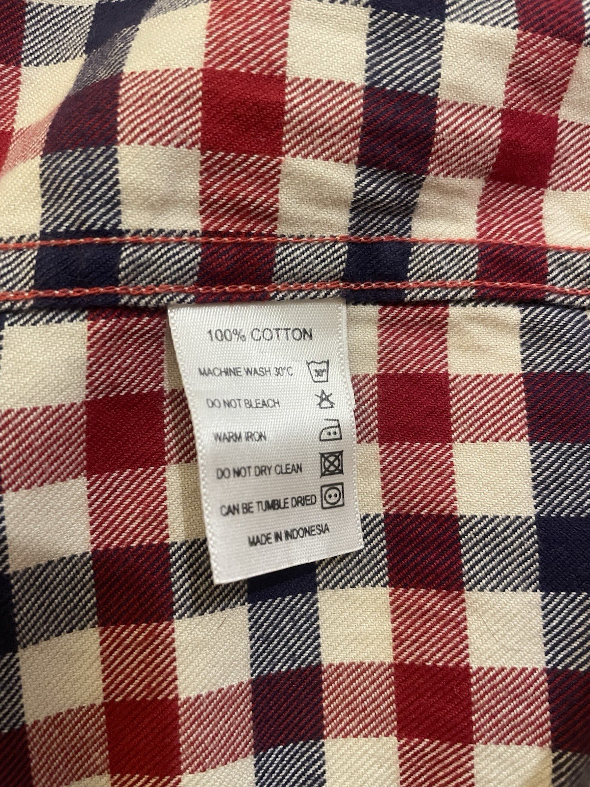 Barbour Gingham Button Down Flannel Plaid Shirt M… - image 6