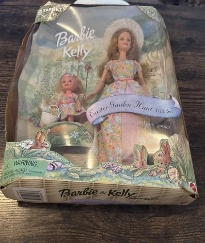 Vintage 2000 Barbie & Kelly Sister Of Barbie, Easter Garden Hunt Gift Set