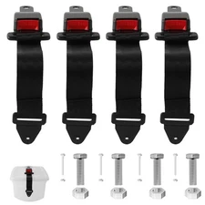 4-Pack Black Garbage Trash Can Locks for Animals Garbage Can Lid Lock for Squ