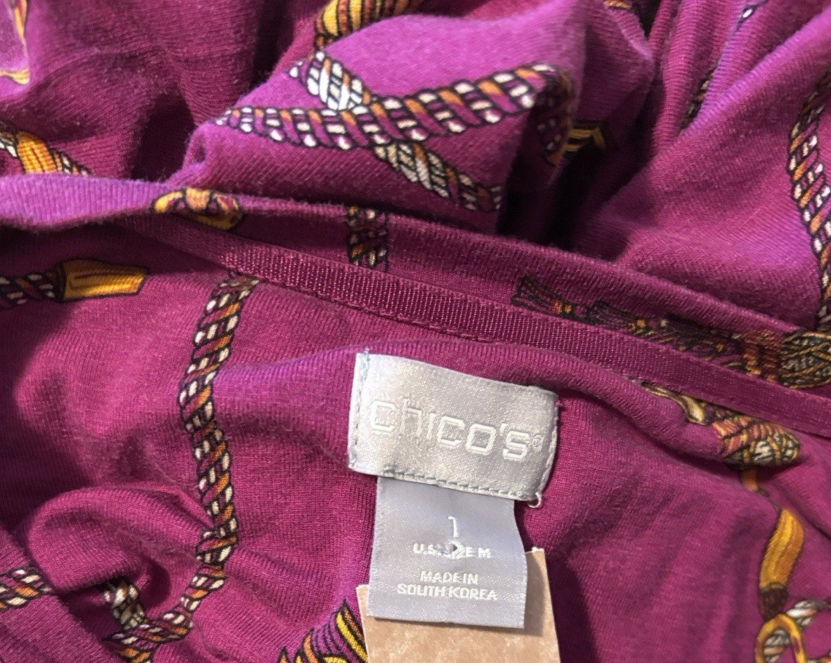 Chico’s 1 small Long Sleeve Top 26-042-1 View 6