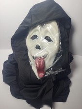 SCARY MOVIE WASSUP GHOST FACE STONED TONGUE COSTUME MASK . Scream Movie
