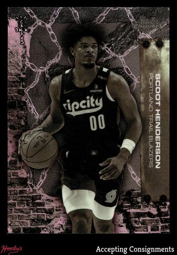 2025-26 Topps Chrome Cactus Jack Pink Refractor #38 Scoot Henderson /250 BLAZERS