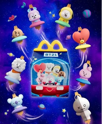   2026 McDonald s X BT21 BTS Happy Meal Single or Set of 10 (Brand New )  