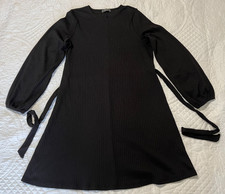 Matalan Papaya Women's Dress Size 12 UK Black Long Sleeve