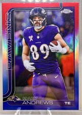 2025 Topps Chrome Mark Andrews Baltimore Ravens Red White & Blue #23