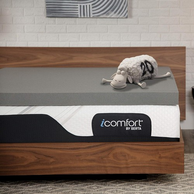 #ad Serta Carbon Dream Cooling Pressure Relieving Memory Foam Mattress Topper 3 In $112.49