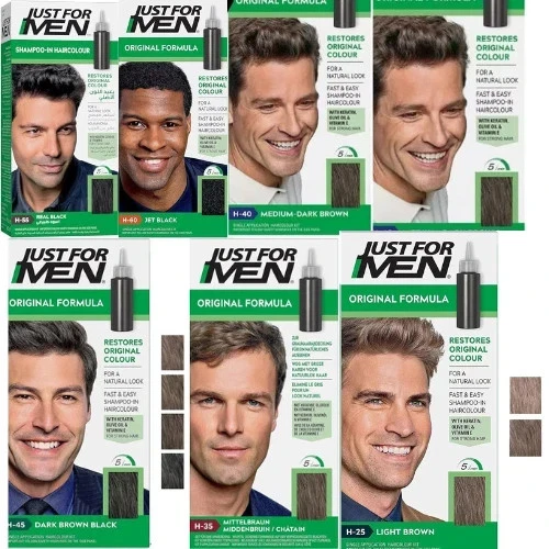 JUST FOR MEN Original Formula Hair Dye For A Natural Look, All Colours Available