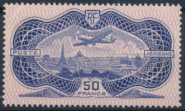 [60.269] France Airmail 1936 Rare MNH F/VF signed stamp $1675