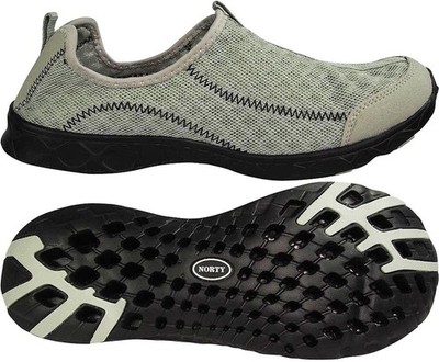 Men's Breathable Mesh Water Shoes Quick Dry Slip-On Aqua Beach Pool River Size