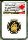 2006 Canada S50c Gilt Coat Of Arms Annual Mint Report Rare NGC PF70 UC — photo 1