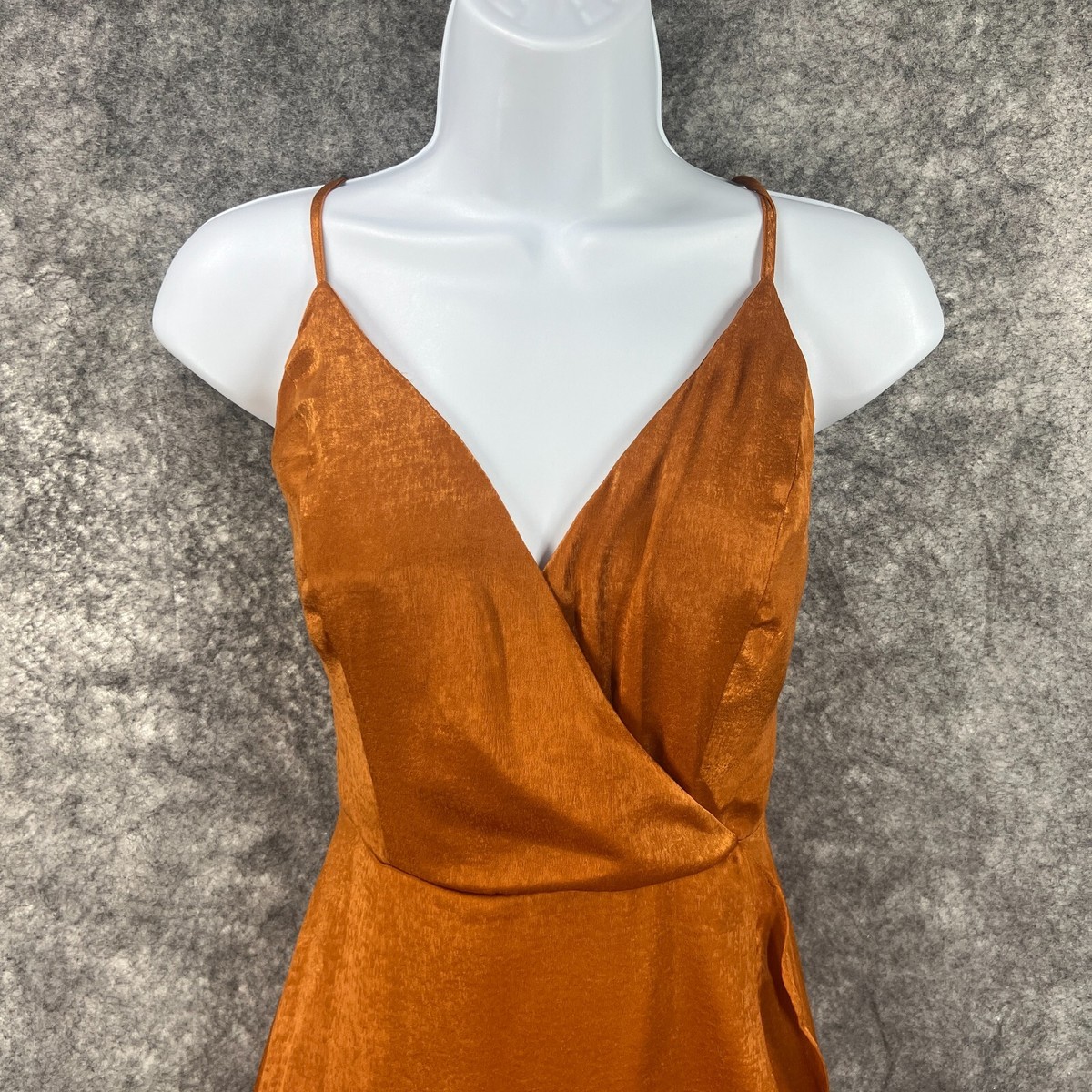 rust gold dress Rust Gold Hand-Embroidered halter neck fit and flared dress