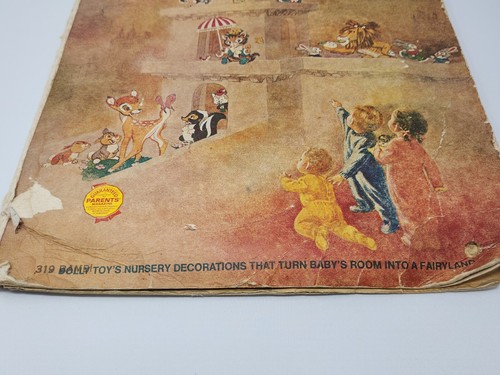 Decoración de pared moderna de mediados de siglo Dolly Toys vintage Disney Bambi en paquete original - Imagen 7 de 7