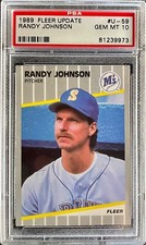 💥1989 Fleer Update Randy Johnson #U-59 RC Rookie Card PSA 10 GEM MT Mariners💥