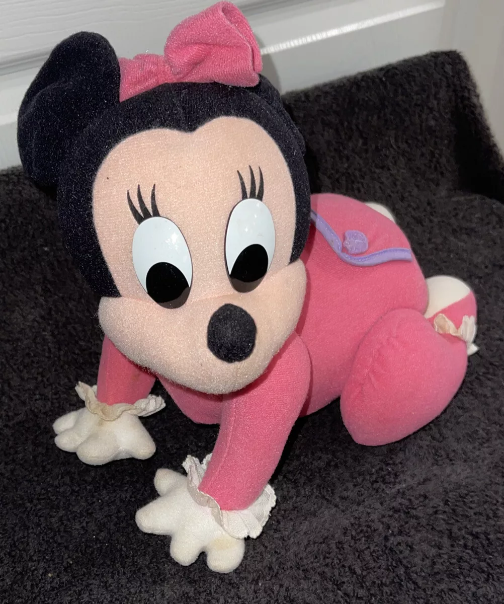 VTG 1995 Mattel Disney Crawling Baby Minnie Mouse 10