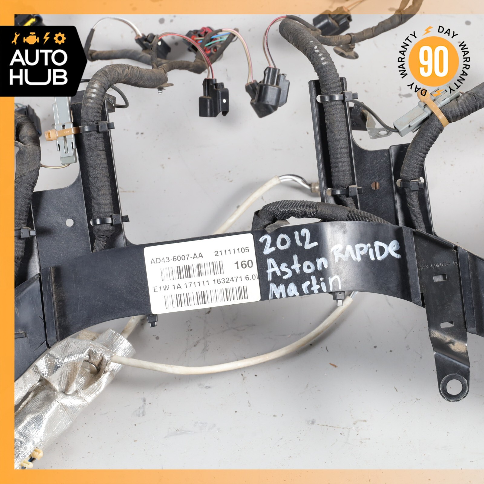 10-12 Aston Martin Rapide AM16 Engine Motor Cable Wire Wiring Harness OEM 11k