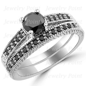 Matching White Gold Wedding Ring Sets