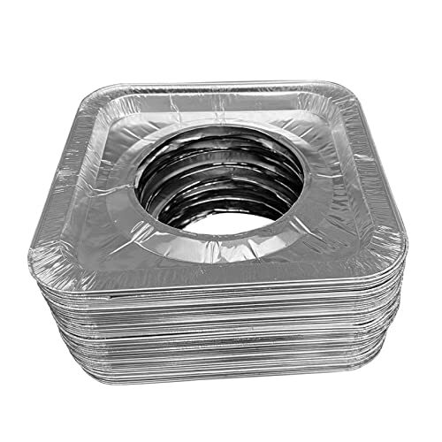 Aluminum Foil Disposable Gas Burner Liners Stove Rangetop Square Covers