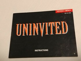 Uninvited NES Complete in Box 1991 Tested Rare Nintendo CIB