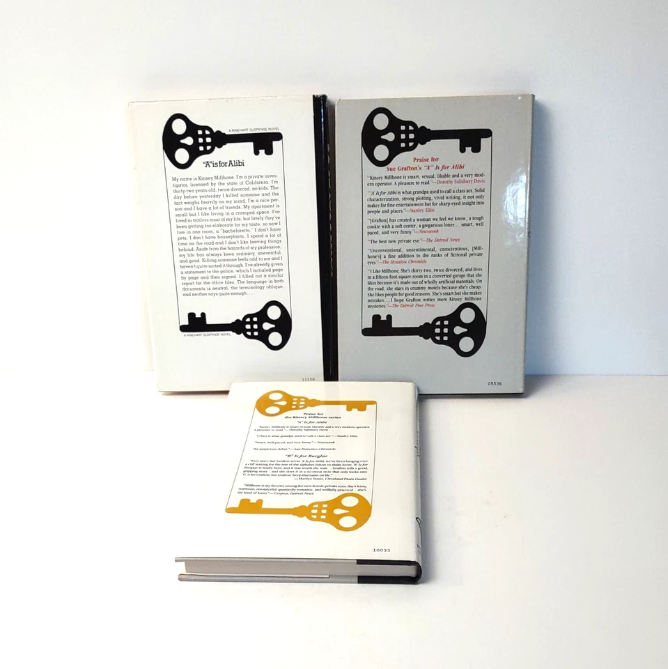 Sue Grafton 3 Hardback Book Lot Alphabet Series Vol's 1-2-3 Murder Mystery Drama Foto 2 de 4