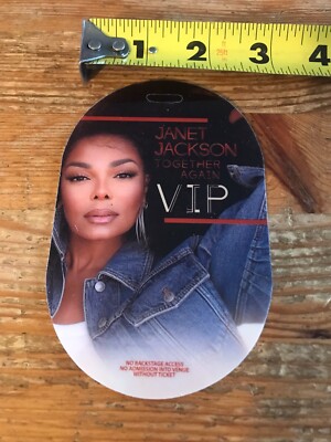 ジャネットジャクソン　コンサート　VIP Janet Jackson VIP Pass Laminate Ticket Souvenir Together Again