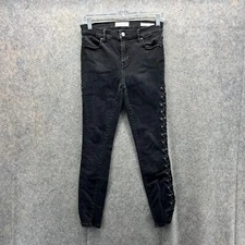 Pacsun Jeans Women 27 Ladies Black Denim Ankle Jegging Casual Cotton Skinny