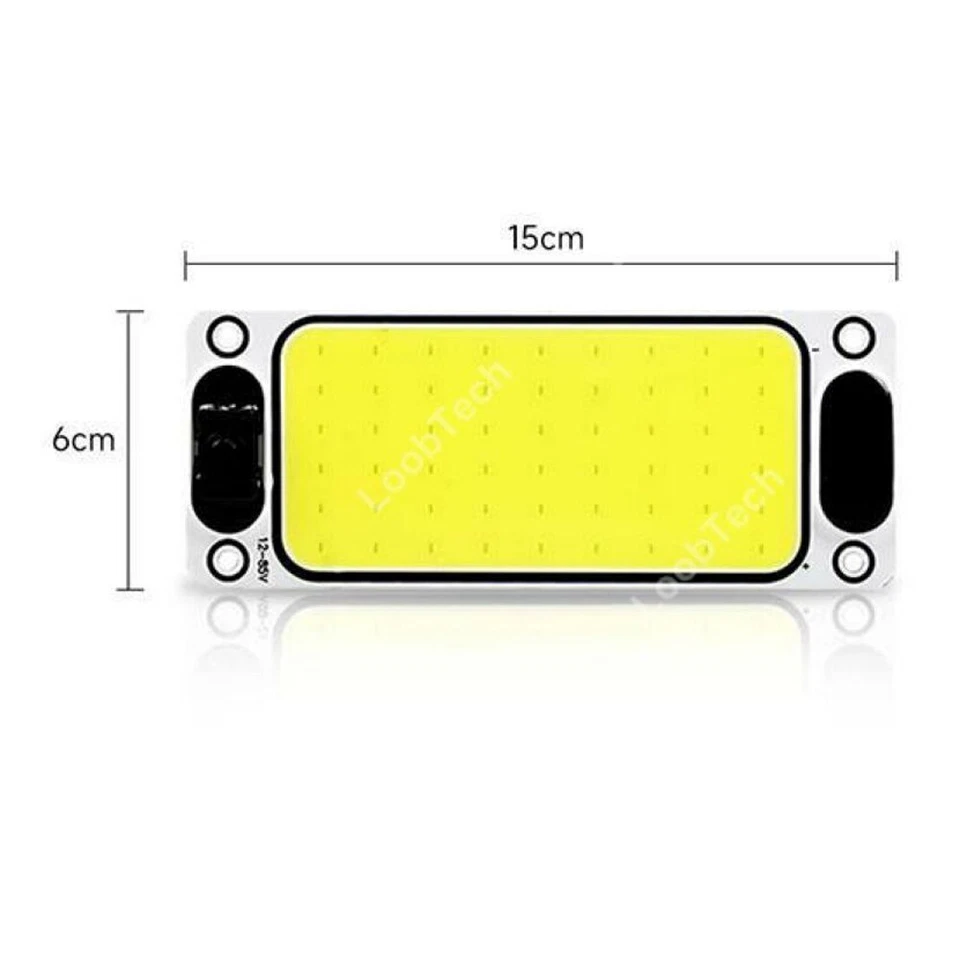 54LED Reading Light 12-24V Car Interior Ceiling Lamp w/On Off Switch For Truck - Image 3 of 4