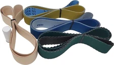 2X72 Leather Honing Belt with Assorted 9 Pack of Flexible 2X72 inch Sanding Belt
