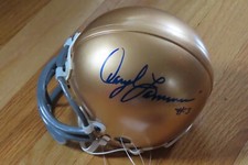 DARYLE LAMONICA (d 2022) signed NOTRE DAME FIGHTIN IRISH Helmet COA