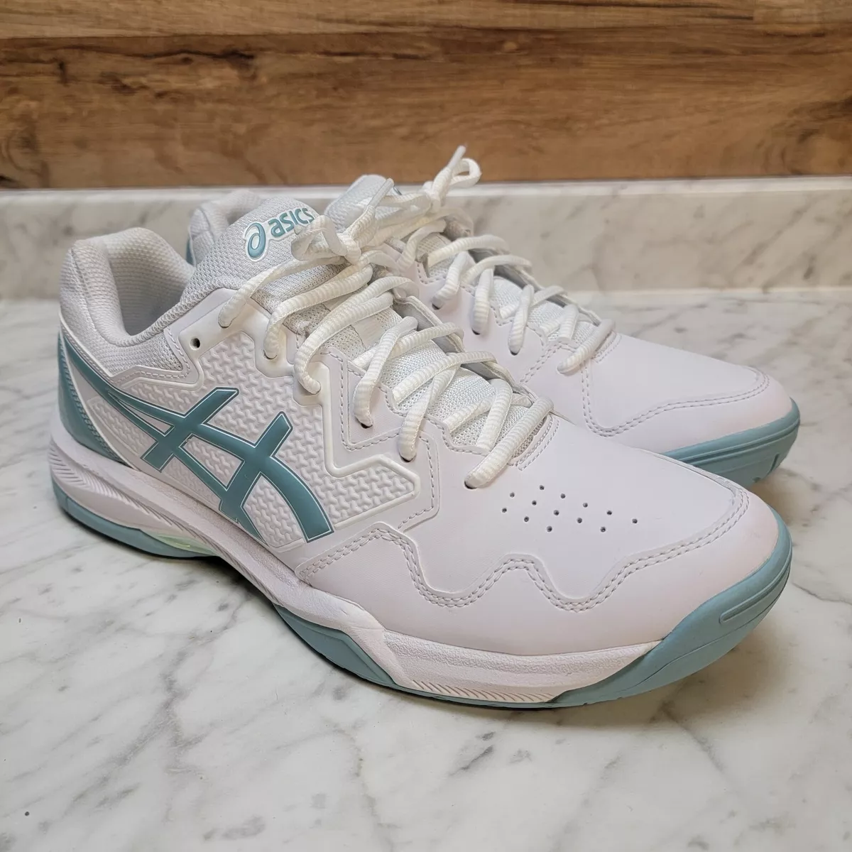 Tênis Asics Gel Dedicate 7 Clay Preto e Azul 