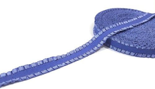 5/8" 16mm wide 5-20 yds Wisteria Blue Ruffles 2 sided Edge Elastic Band EB2 - Picture 4 of 9