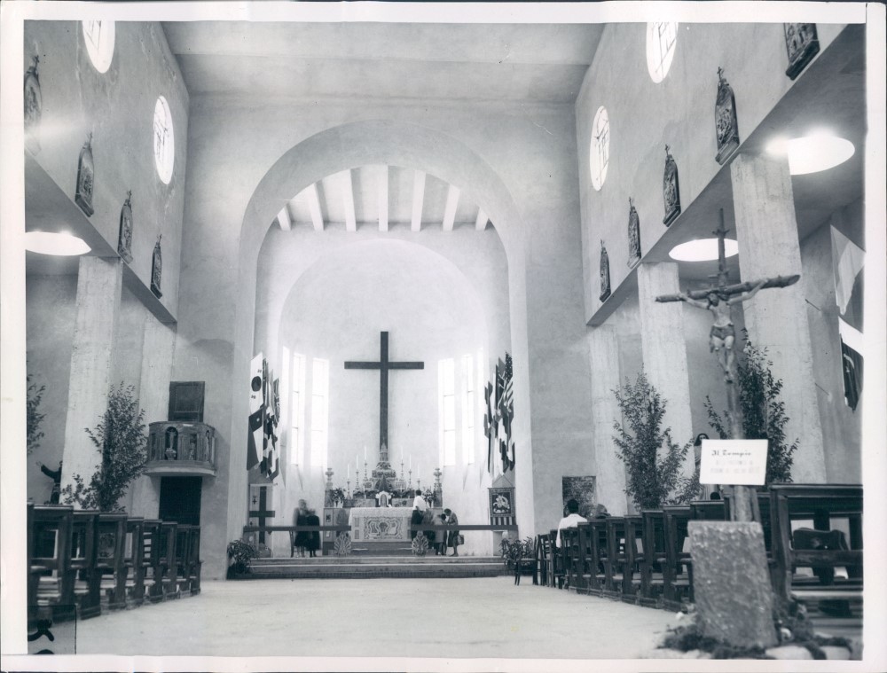 Interior Temple of Brotherhood Cella Di Varzi Italy Press Photo