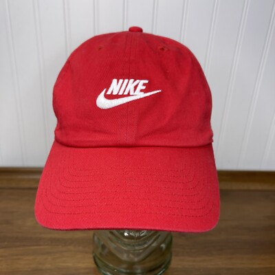 red nike dad hat