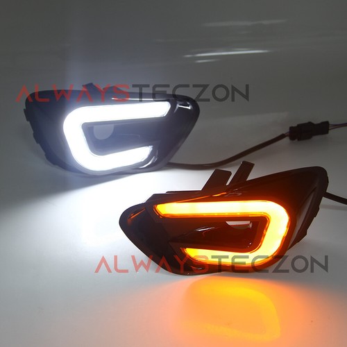 LED DRL Daytime Running Light Lamp with Turn Signal For Jeep Compass 2013 2014 - Picture 6 of 8