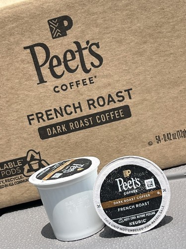 Peet's Coffee, French Roast K-Cup Pods Keurig Brewers - Dark Roast 54 Ct Ex 8/25 - Bild 9 von 14