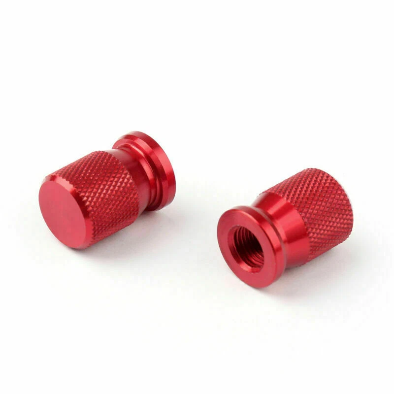 CNC Wheel Tire Valve Stem Cap Cover For Honda Yamaha Kawasaki Suzuki Red CN T9 Foto 3 de 4