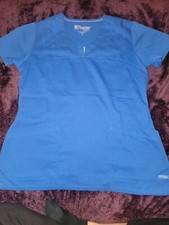 Greys Anatomy Womens Medical Scrub Top 2 Pocket Detail Royal Blue Medium 41408