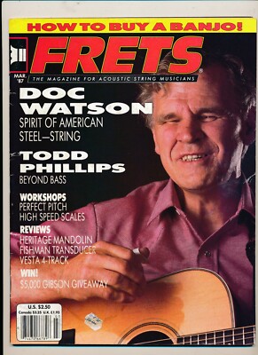 Frets Magazine Vol. 9 # 03 March 1987 Doc Watson Todd Phillips