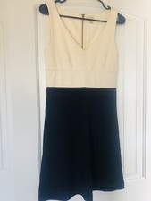 Womens J Crew Navy & Ivory Dress, Size 2