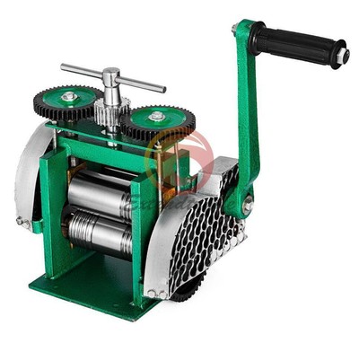 Manual Rolling Mill Machine 85mm Wire   Pattern Sheet Metal Jewelry Supplies #F9