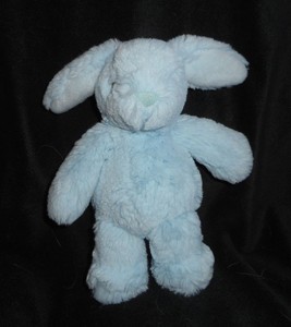 stuffed blue bunny