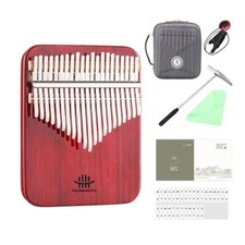 Hluru Professional Flatboard Kalimba 21Keys Rosewood Thumb Piano Wood Full Solid