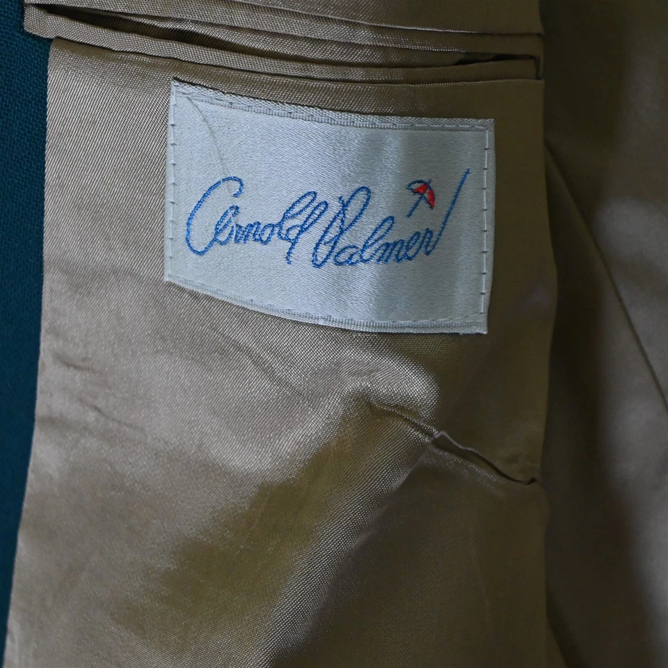 Arnold Palmer 42R Lúpulo Verde Botón Dorado Hombres Blazer Traje Chaqueta Abrigo Deportivo Foto 4 de 4