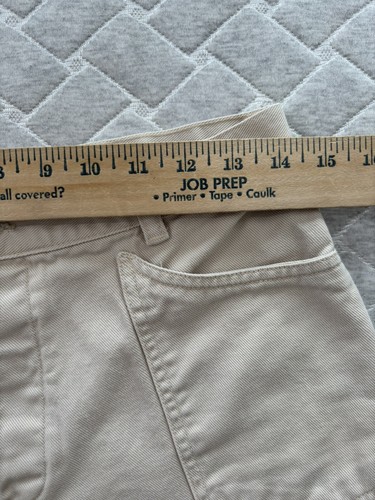 Polo By Ralph Lauren Jeans Girls 18 Beige Womens Denim Baggy Barrel Wide Vintage - Picture 7 of 12
