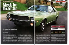 1968 AMC AMX 390/315-HP ~ NICE 6-PAGE ARTICLE / AD