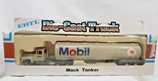 ERTL Trucks Of The World 1/64 Mobil Mack Truck With Tanker Diecast 1443