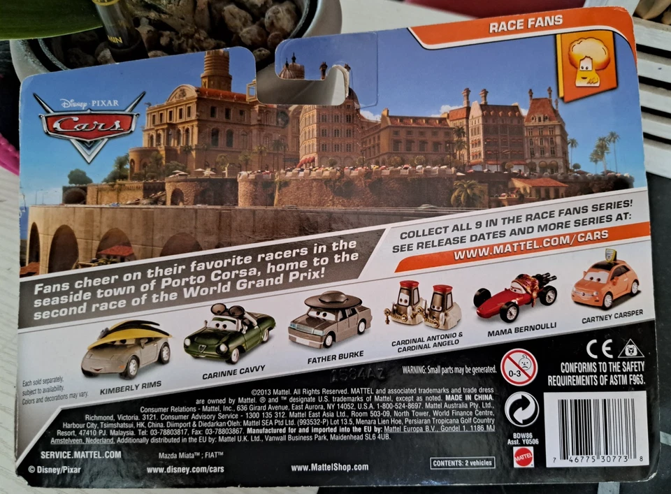 CARS 2 - KIMBERLY RIMS & CARINNE CAVVY - Mattel Disney Pixar - Immagine 2 di 2