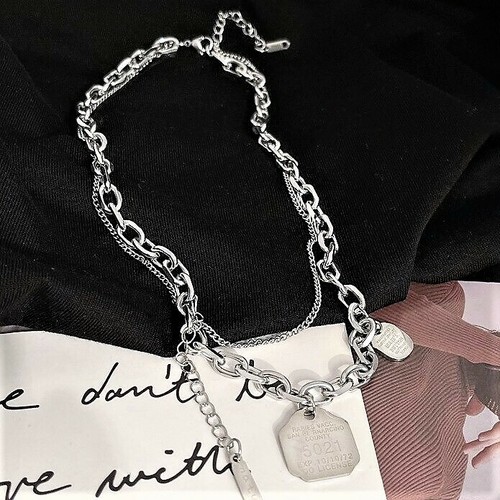 Sterling Silver Pendant Double Layer 